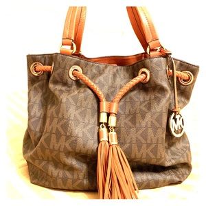 Michael Kors tassel drawstring bag
